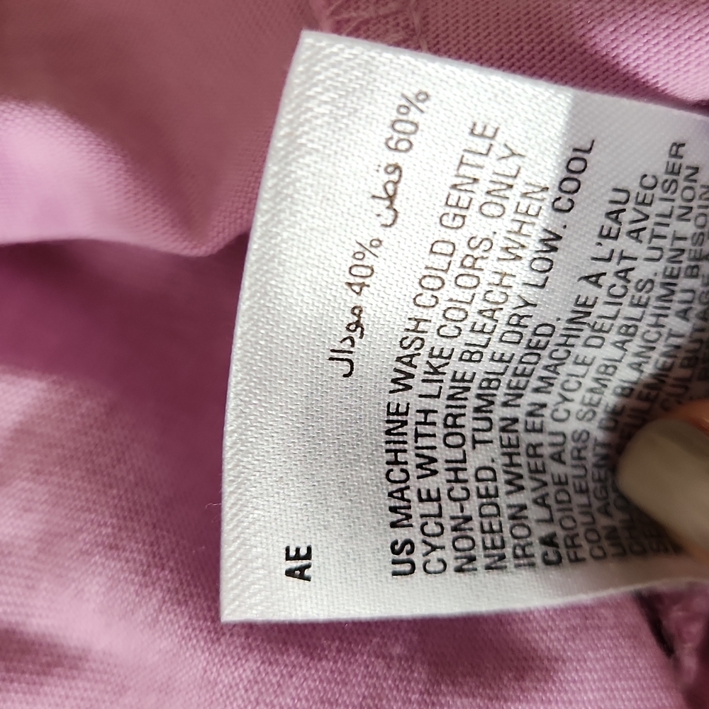 Karen Scott, v-neck, short sleeve t, pink, size Large - Picture 5 of 8